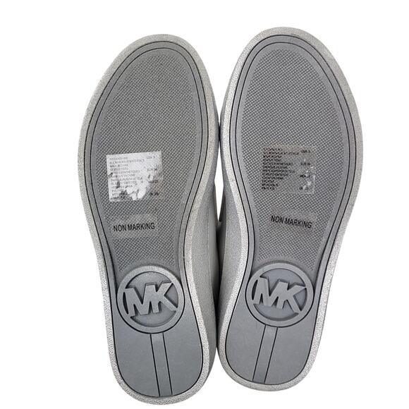 Michael Kors Girl's Ivy Candy Slip-On Sneakers Sz 3 Low Top Muted Silver - Picture 14 of 15